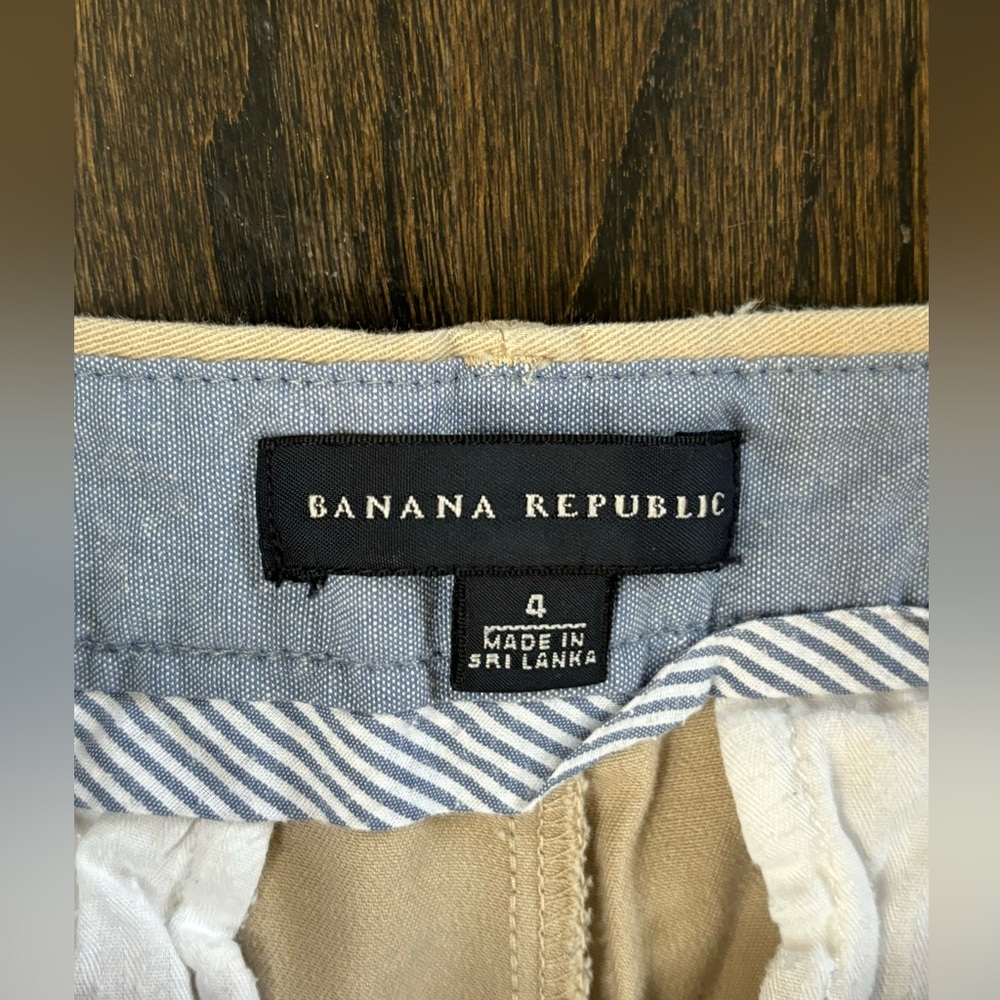 Banana Republic Women's Beige Shorts Size 4 - Picture 5 of 7